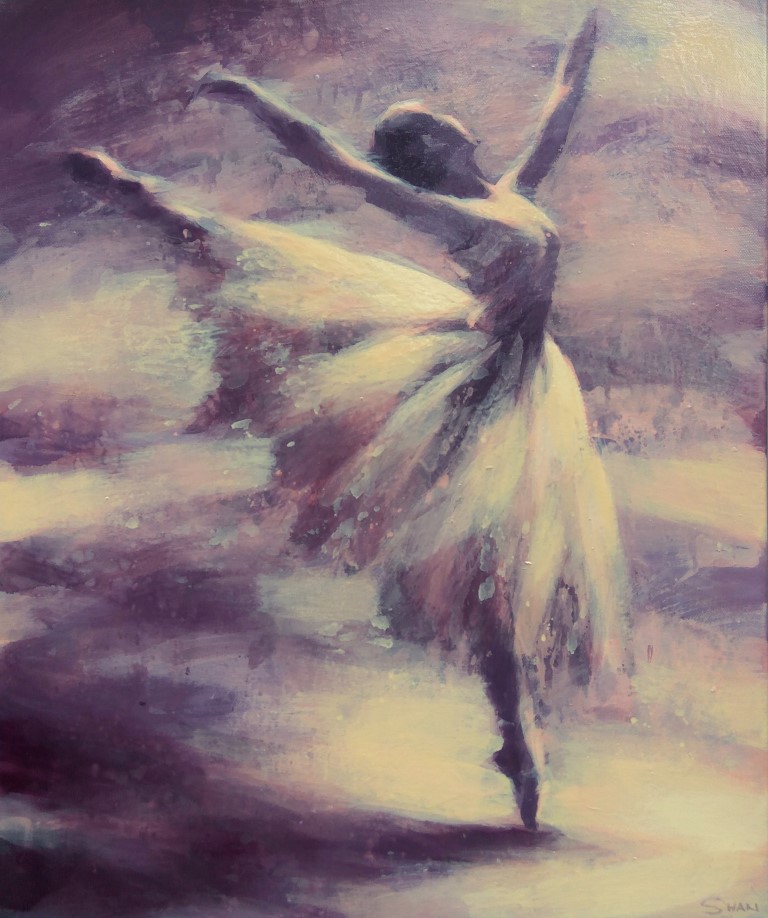 dance, In Light, Oil on canvas, painting, Yap Wen Shan
